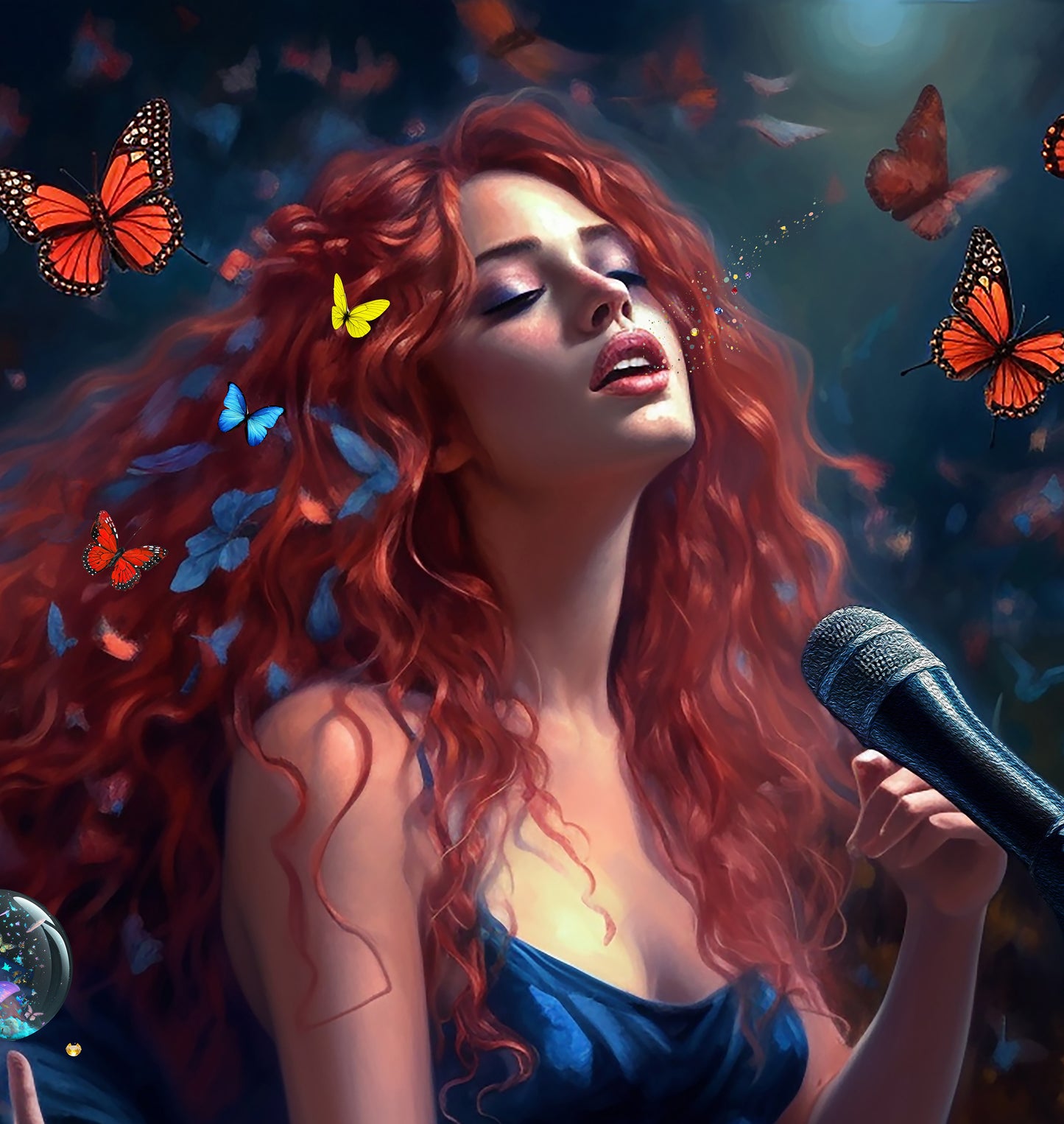 "SHAKIRA ARTISTIC TRIBUTE" MIX MEDIA ART WORK ON CANVAS 30 X 30 INCHES