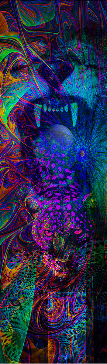 "KING DREAMS" MIX MEDIA ARTWORK ON CANVAS 36 x 24 Inches