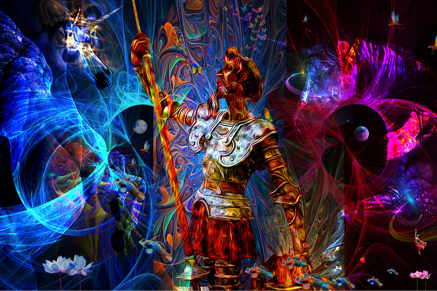 "DON QUIXOTE DREAMS" - LIMITED EDITION PRINT - 12 X 18 Inches