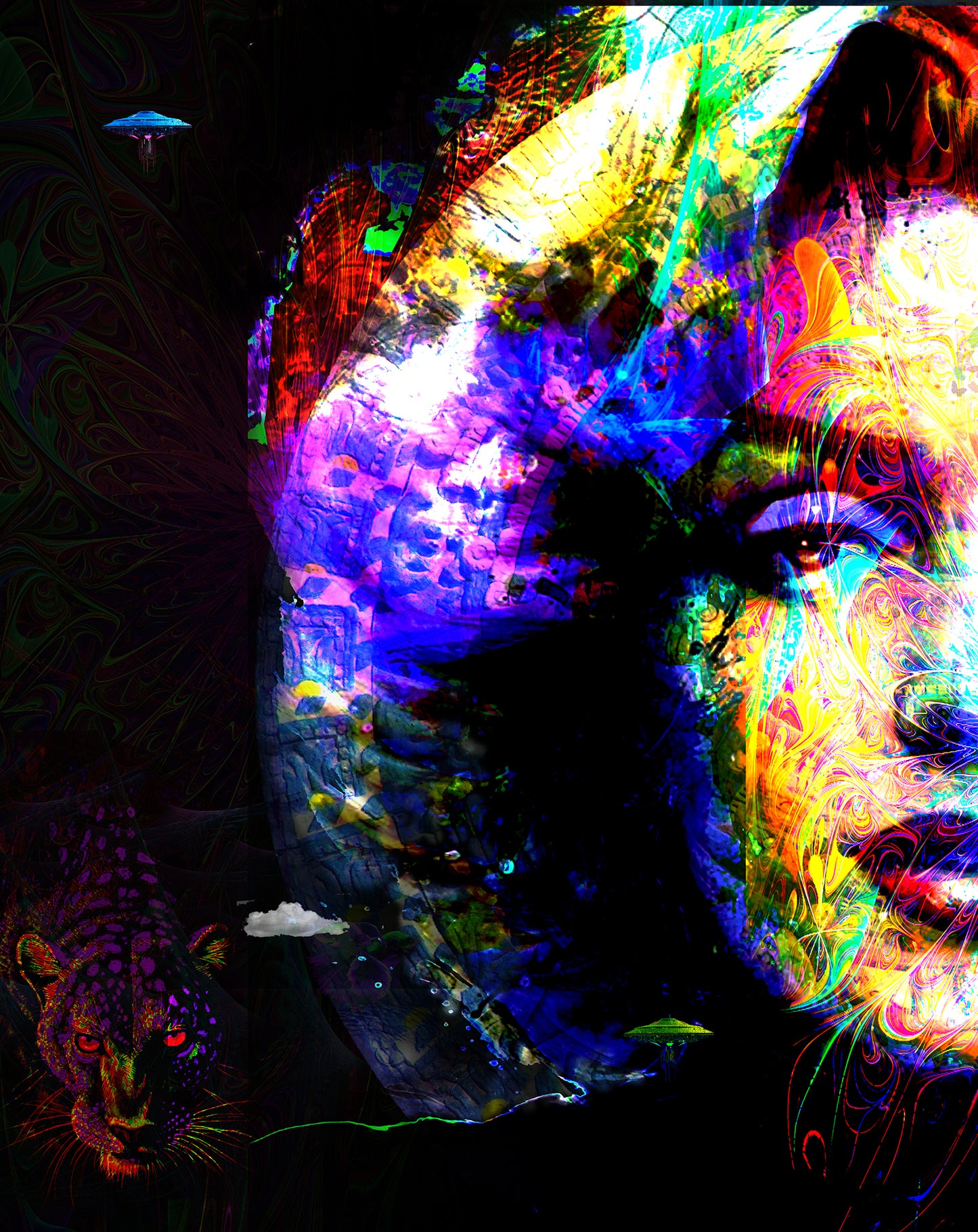 "MARILYN FOR EVER" MIX MEDIA ARTWORK ON CANVAS 36 x 24 Inches