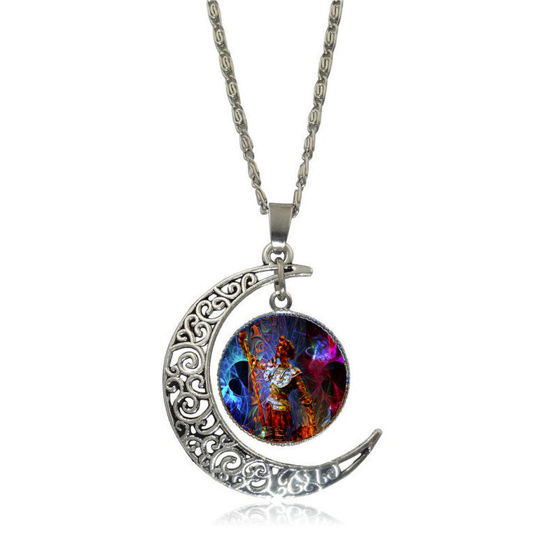 "DON QUIXOTE DREAMS" ART JEWELRY NECKLACE