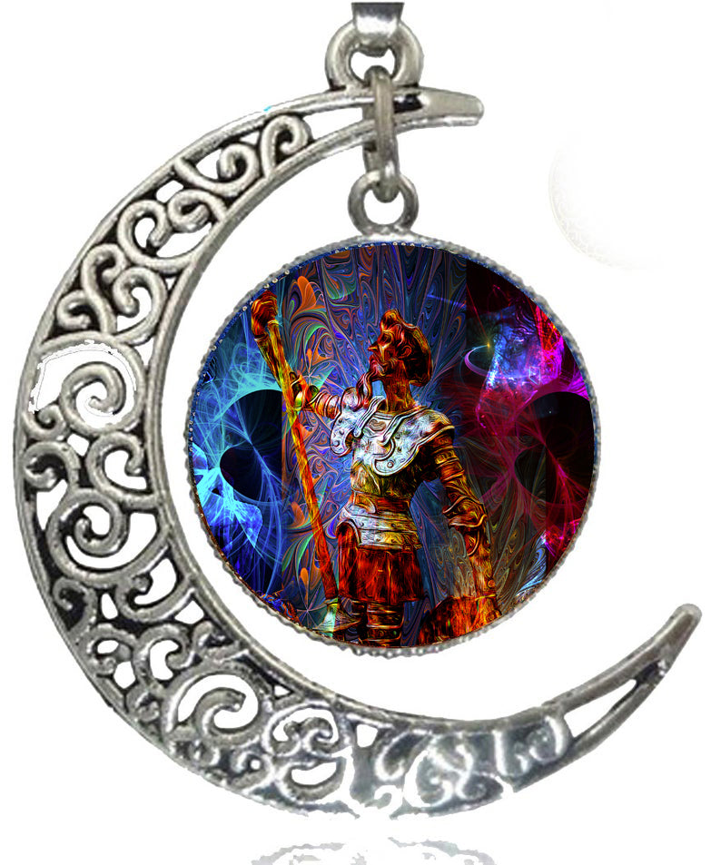 "DON QUIXOTE DREAMS" ART JEWELRY NECKLACE