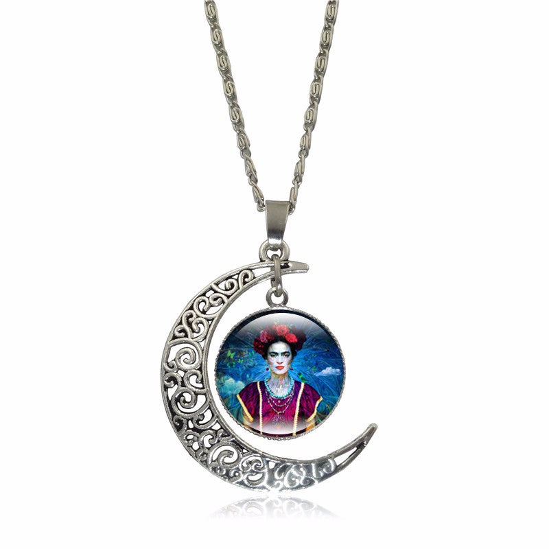 "ETERNAMENTE FRIDA" ART JEWELRY NECKLACE