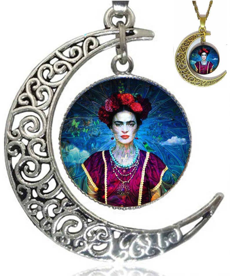 "ETERNAMENTE FRIDA" ART JEWELRY NECKLACE