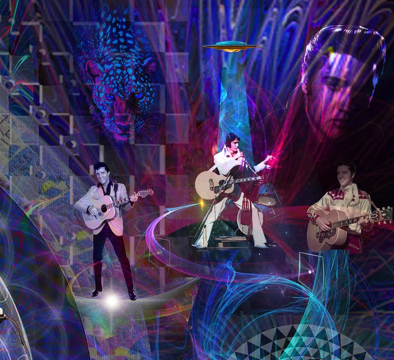 "LOVING ELVIS" - LIMITED EDITION PRINT - 12 X 18 Inches