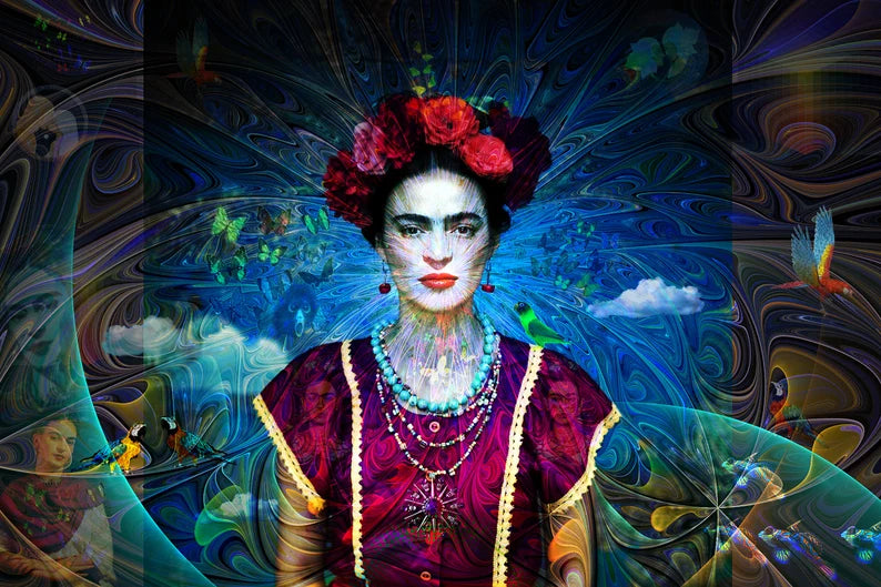 "ETERNAMENTE FRIDA" ART JEWELRY NECKLACE