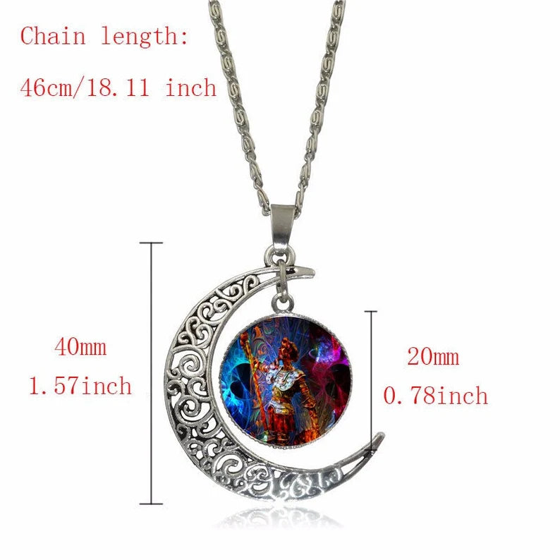 "DON QUIXOTE DREAMS" ART JEWELRY NECKLACE