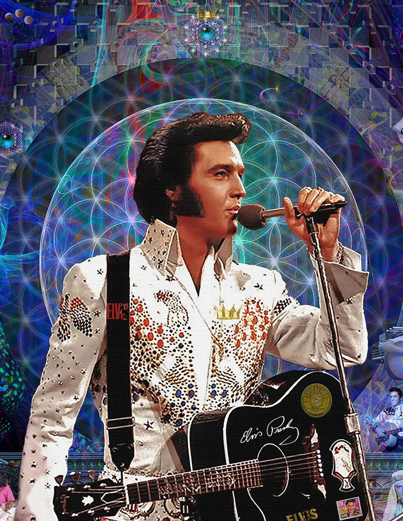"LOVING ELVIS" - LIMITED EDITION PRINT - 12 X 18 Inches