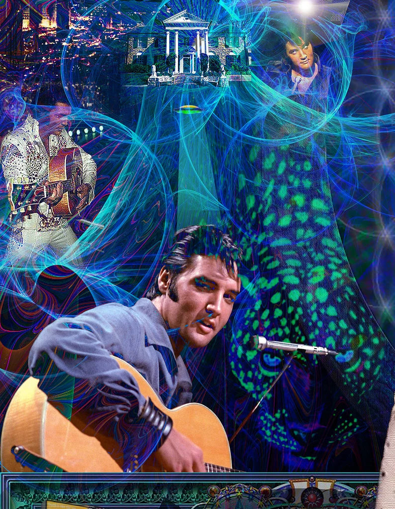 "LOVING ELVIS" - LIMITED EDITION PRINT - 12 X 18 Inches