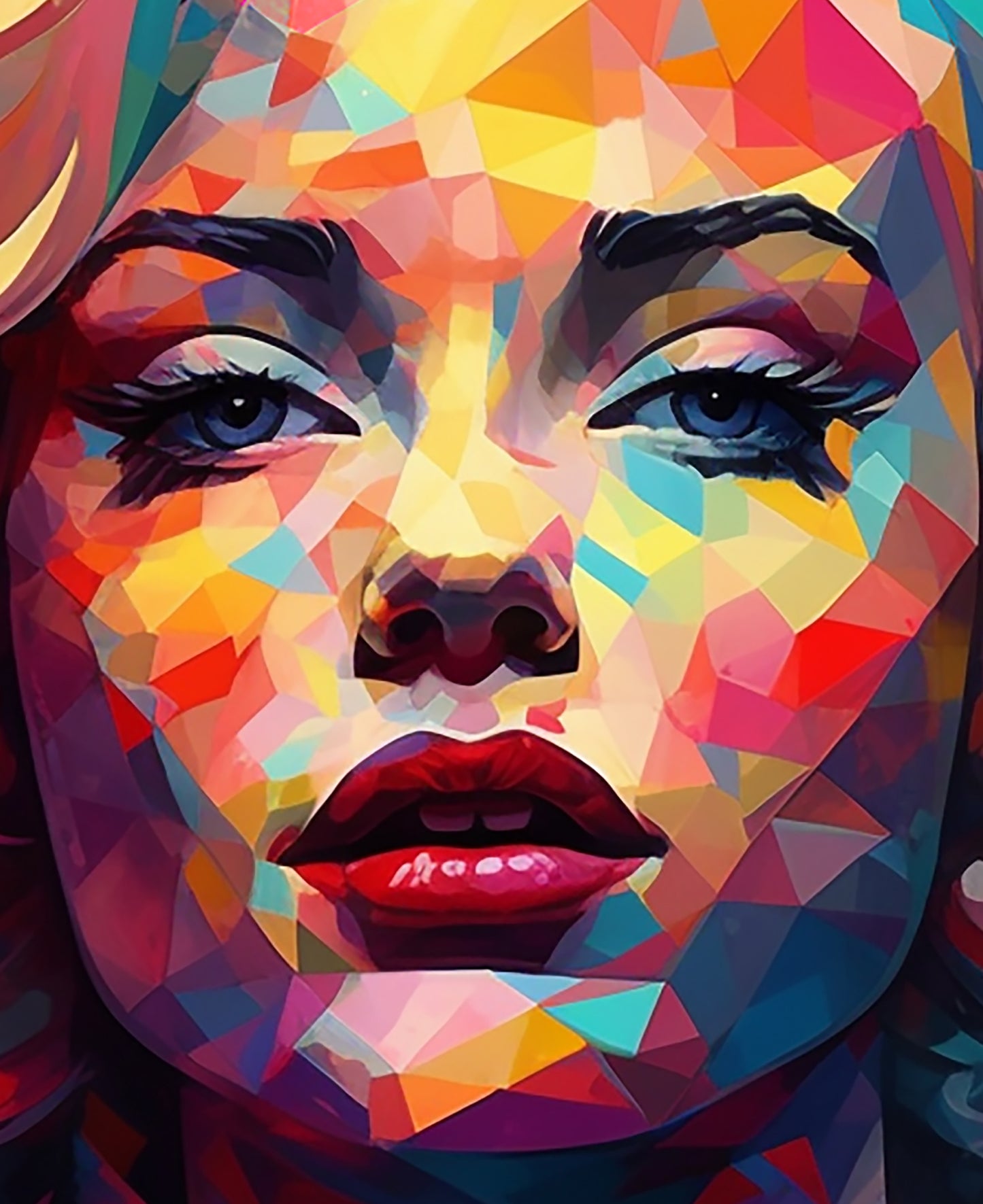 " MARILYN ARTISTIC TRIBUTE " MIX MEDIA ART WORK ON CANVAS 36 X 24 Inches