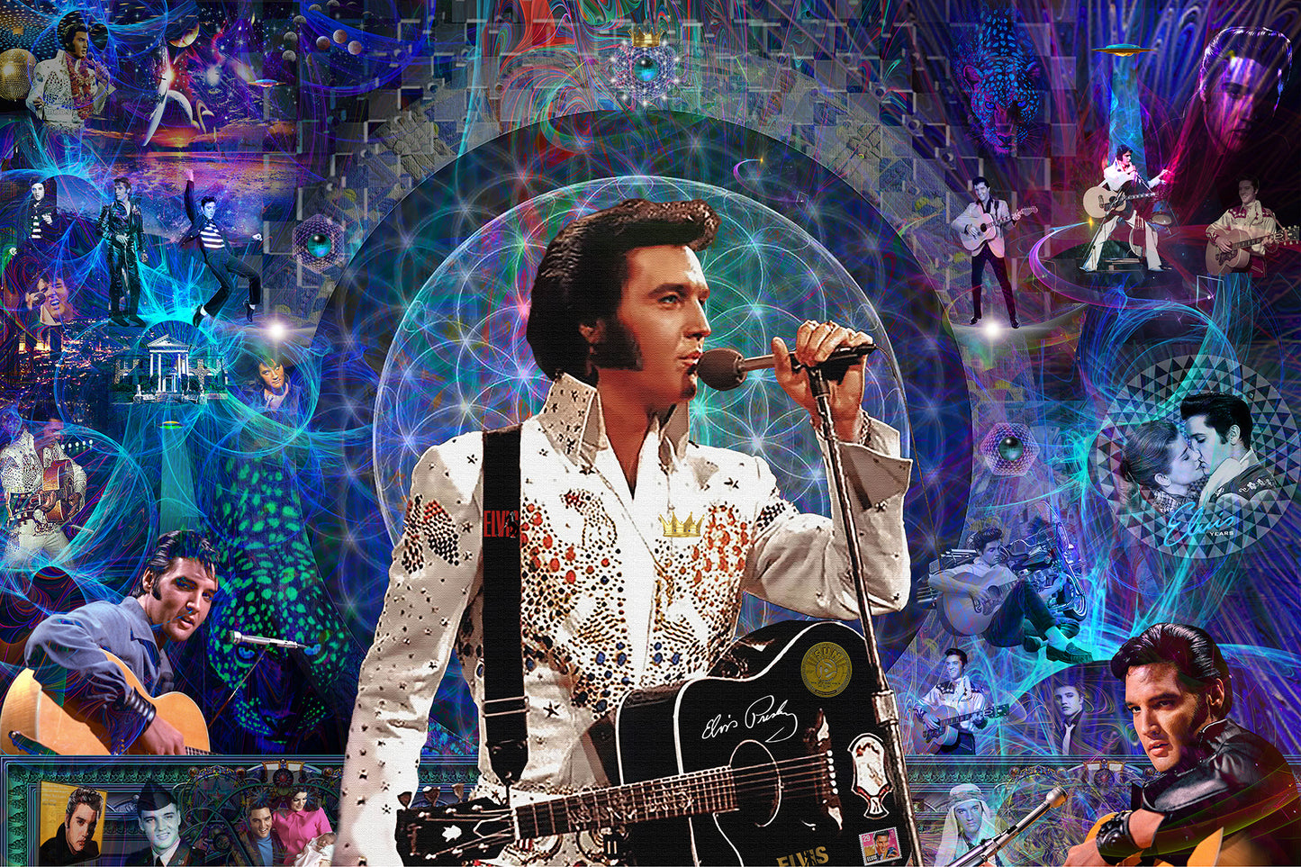 "LOVING ELVIS" - LIMITED EDITION PRINT - 12 X 18 Inches